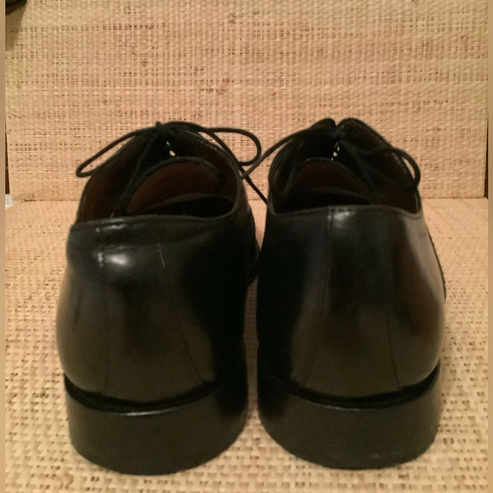 Classic Men's Black Leather Oxford Dress Shoes 8
